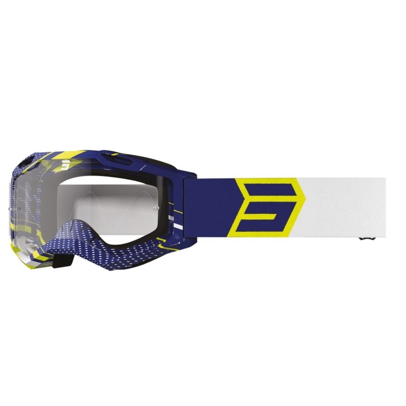 Gogle motocrossowe Shot Assault 2.0 Drop żółto-niebiesko-biały
