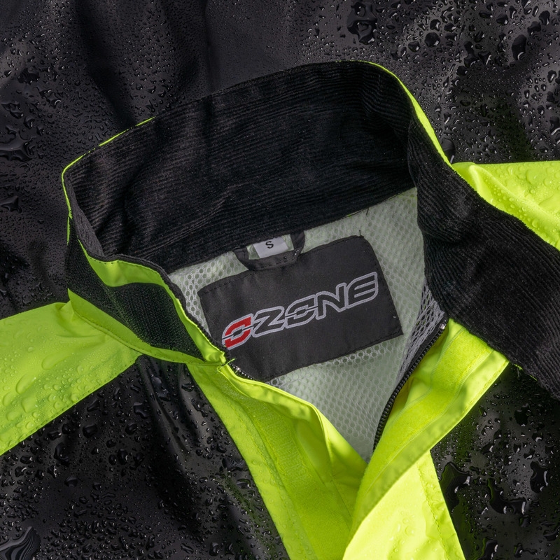 Kombinezon przeciwdeszczowy Ozone OZ-141 black-fluo yellow