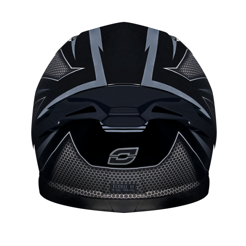 Integralny kask motocyklowy Ozone Arrow czarno-szara