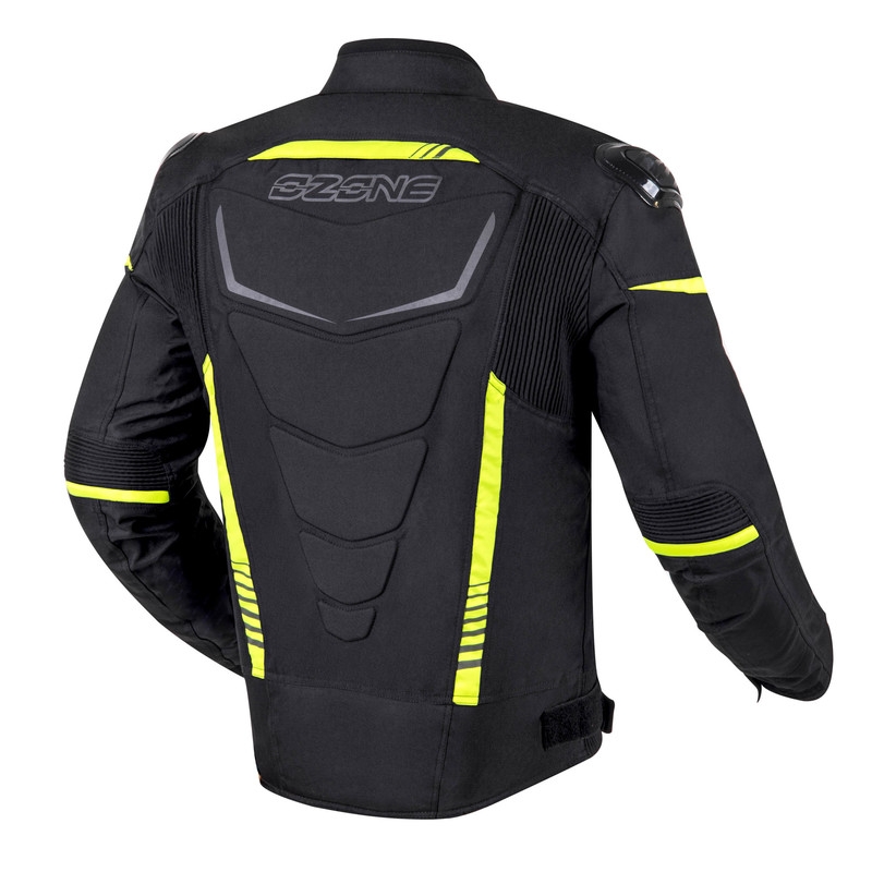 Kurtka motocyklowa Ozone Pulse czarno-fluo żółta