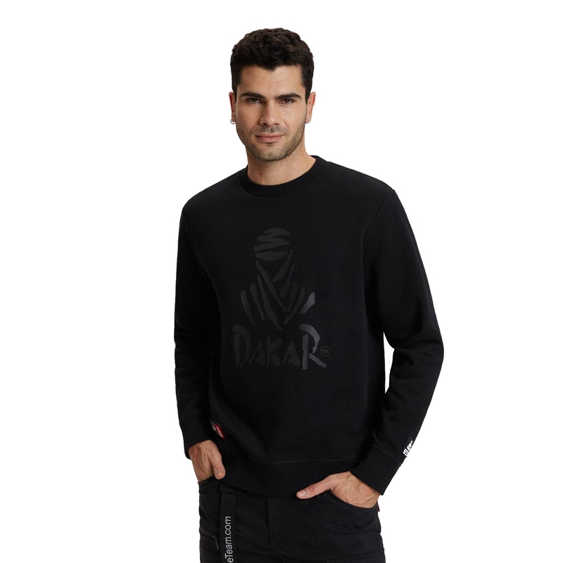 Męska bluza z kapturem DAKAR DKR CREW 04 czarna