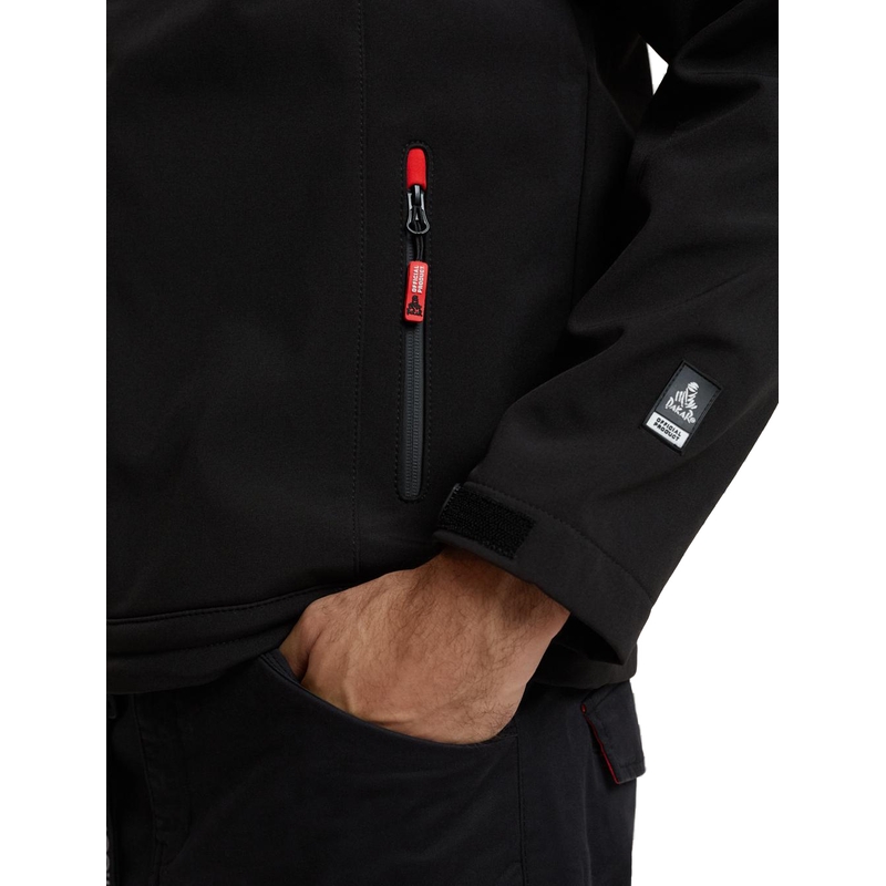 Męska kurtka softshellowa DAKAR Fotix czerwono-czarna