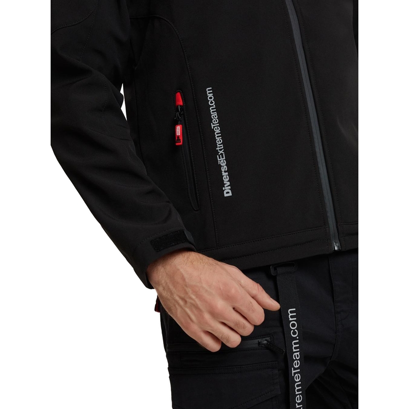 Męska kurtka softshellowa DAKAR Fotix czerwono-czarna