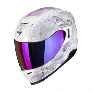 Integralny kask motocyklowy Scorpion EXO-520 EVO Air Melrose perłowy biało-różowy