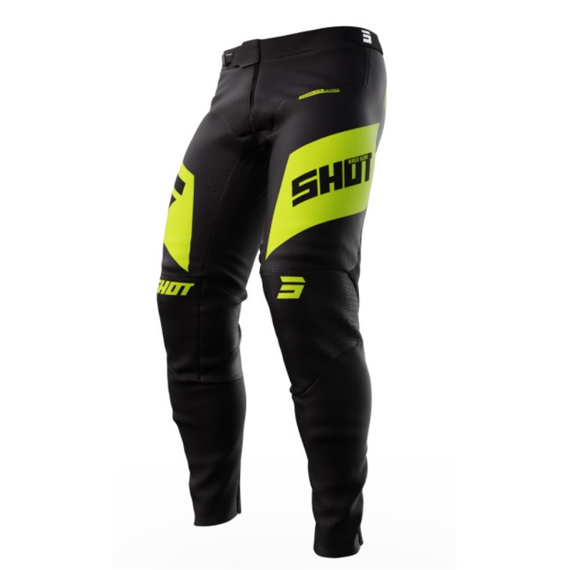 Shot Aerolite Ultima Motocross Pants czarno-fluo żółte