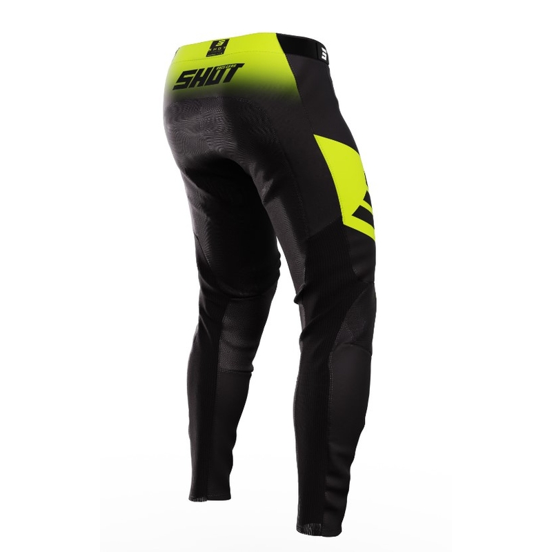 Shot Aerolite Ultima Motocross Pants czarno-fluo żółte