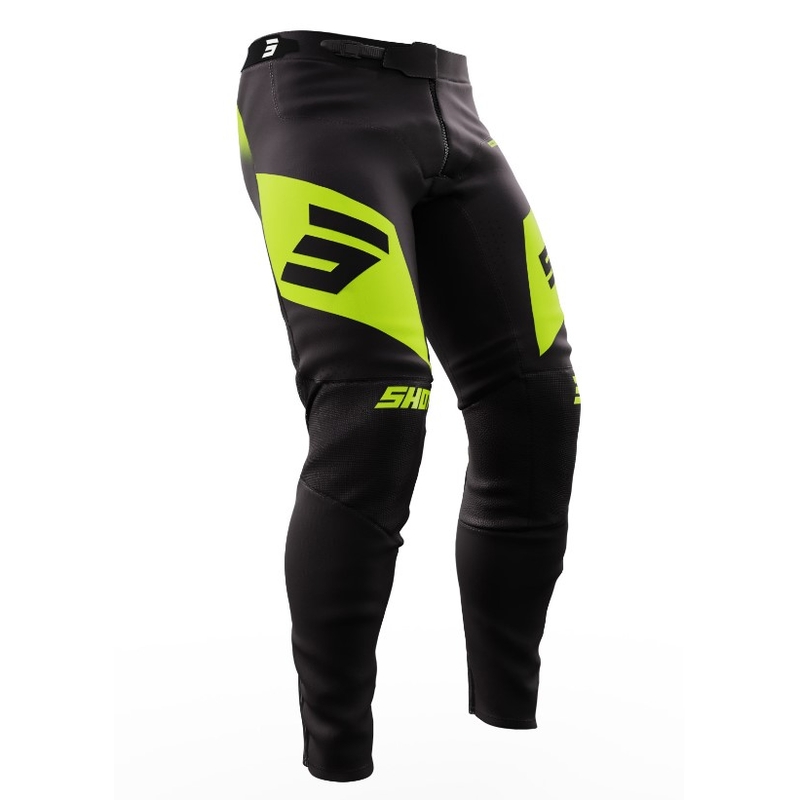 Shot Aerolite Ultima Motocross Pants czarno-fluo żółte