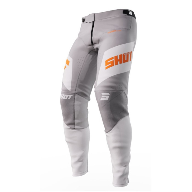 Shot Aerolite Ultima Motocross Pants pomarańczowo-biało-szary