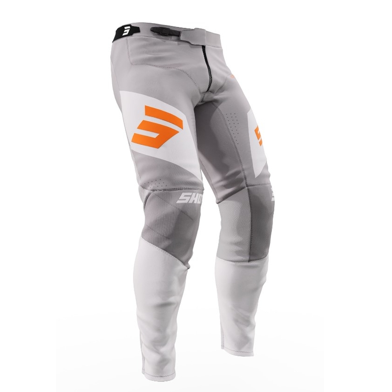 Shot Aerolite Ultima Motocross Pants pomarańczowo-biało-szary