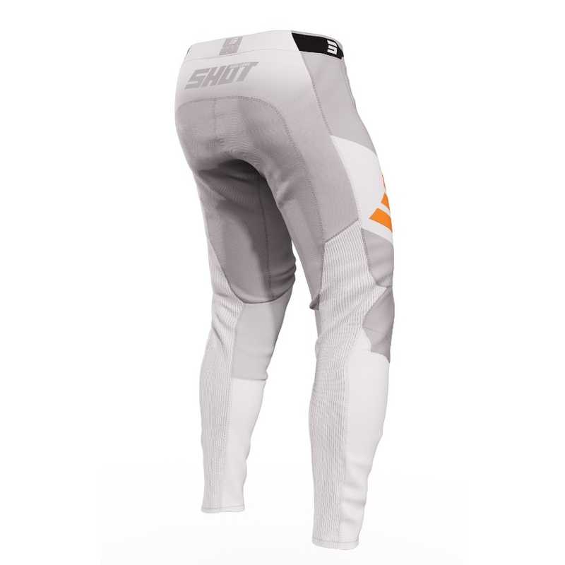 Shot Aerolite Ultima Motocross Pants pomarańczowo-biało-szary