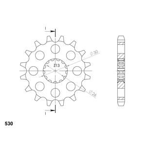 Front sprocket SUPERSPROX CST-1180:19 19T, 530