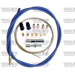 Universal throttle cable kit Venhill U01-4-100-BL 1,35m (2 stroke) Blue