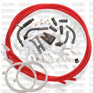 Universal throttle cable kit Venhill 1,35m (4 stroke) Red