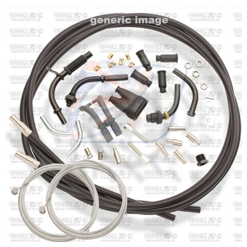 Universal throttle cable kit Venhill 1,35m (4 stroke) Green