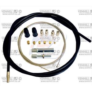 Universal throttle cable kit Venhill U01-4-100-BK 1,35m (2 stroke) Black