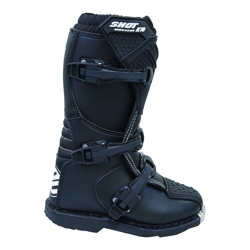 Dziecięce buty motocyklowe Shot K10 czarne  - II. jakość