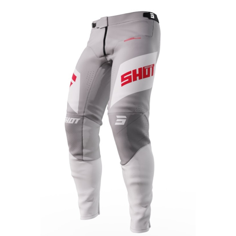 Shot Aerolite Ultima Motocross Pants czerwony, biały i szary