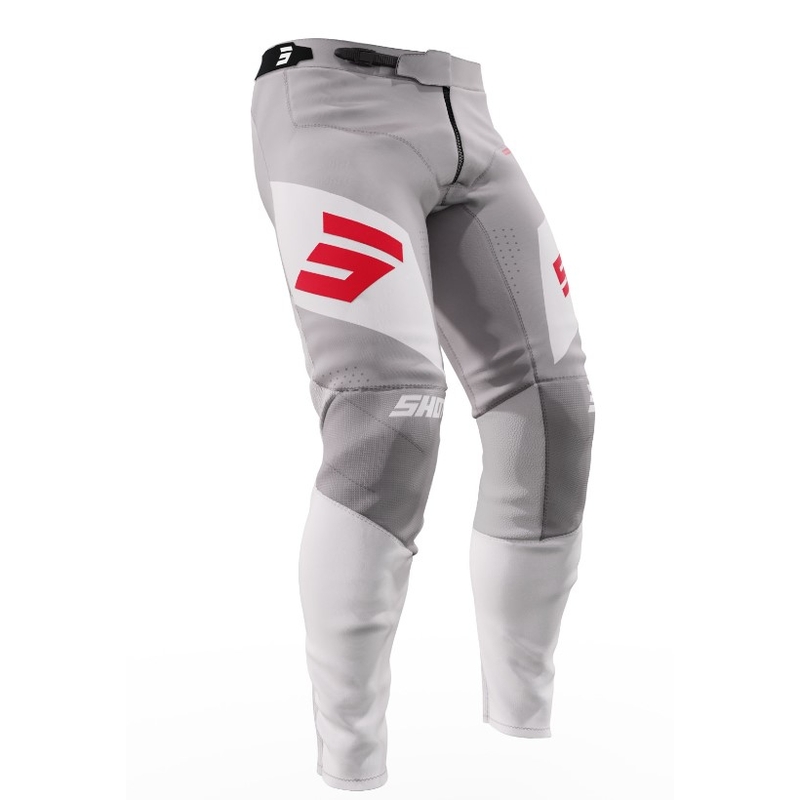 Shot Aerolite Ultima Motocross Pants czerwony, biały i szary