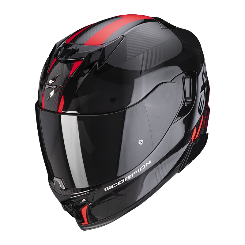 Integralny kask motocyklowy Scorpion EXO-520 EVO Air Laten czarno-czerwony