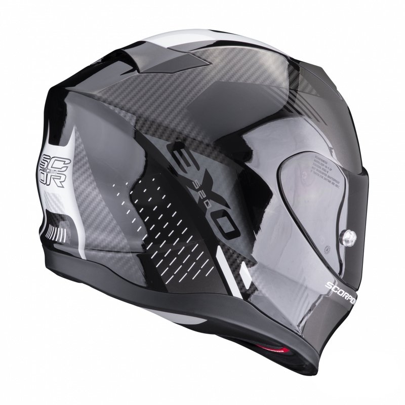 Integralny kask motocyklowy Scorpion EXO-520 EVO Air Laten czarno-biały