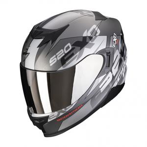Integralny kask motocyklowy Scorpion EXO-520 EVO Air Cover srebrno-czerwony matowy