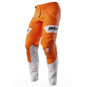 Motocross Pants Shot Contact Scope biały-pomarańczowy