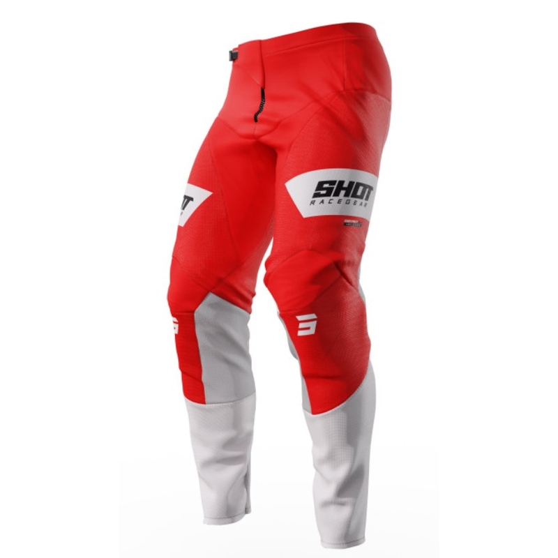 Motocross Pants Shot Contact Scope biały-czerwony wyprzedaż