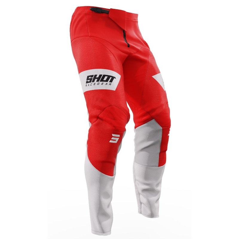 Motocross Pants Shot Contact Scope biały-czerwony wyprzedaż