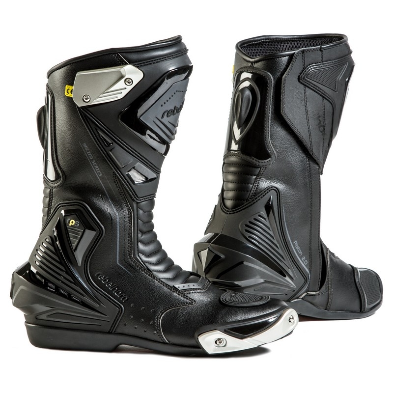 Buty motocyklowe Rebelhorn Piston II CE czarne - II. jakość