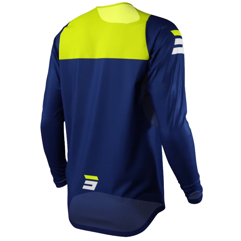 Koszulka motocrossowa Shot Chase niebiesko-biało-żółta wyprzedaż