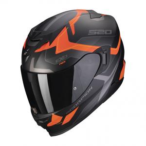 Integralny kask motocyklowy Scorpion EXO-520 EVO Air Elan czarno-pomarańczowy matowy