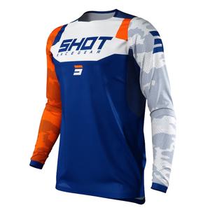 Koszulka motocrossowa Shot Contact Camo blue-white-orange outlet wyprzedaż