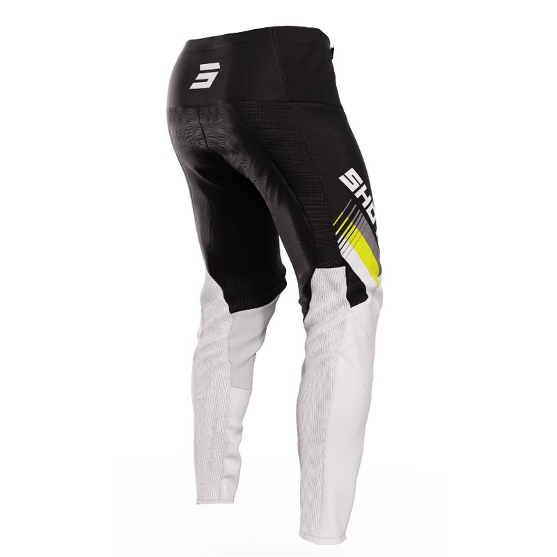 Spodnie motocrossowe Shot Contact Tracer czarny-biały-fluo żółty wyprzedaż