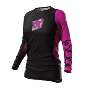 Damska koszulka motocrossowa Shot Contact Shelly 2.0 czarno-różowa