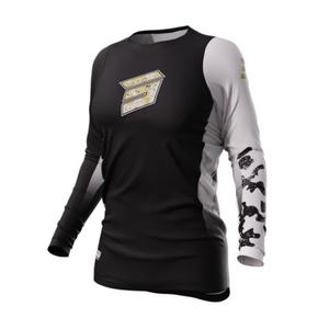 Damska koszulka motocrossowa Shot Contact Shelly 2.0 czarna-biała-brązowa wyprzedaż