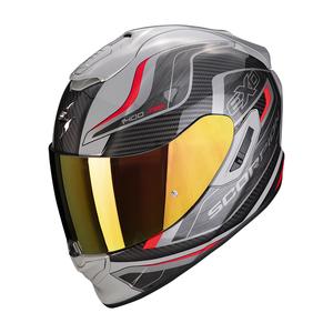 Integralny kask motocyklowy Scorpion EXO-1400 EVO Air Attune szaro-czarno-czerwony