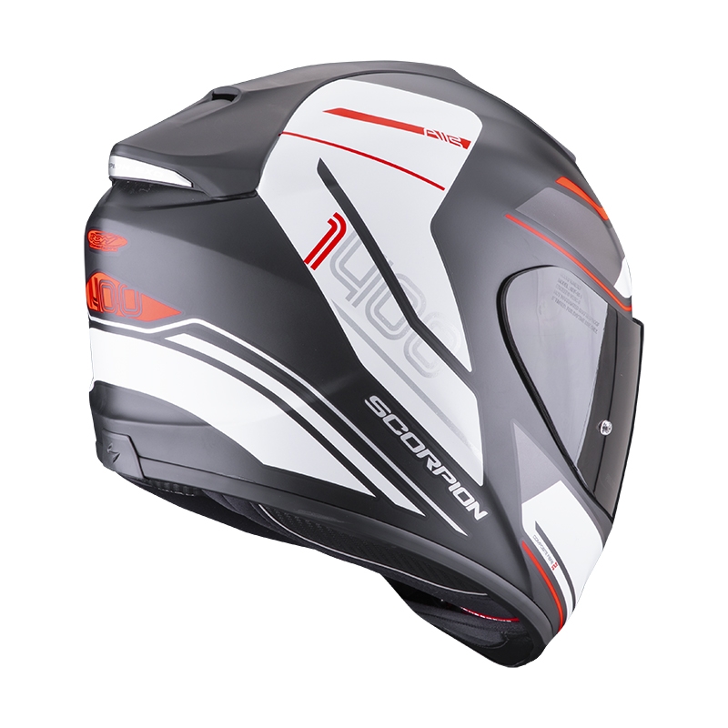 Integralny kask motocyklowy Scorpion EXO-1400 EVO Air Vittoria czarno-biały matowy