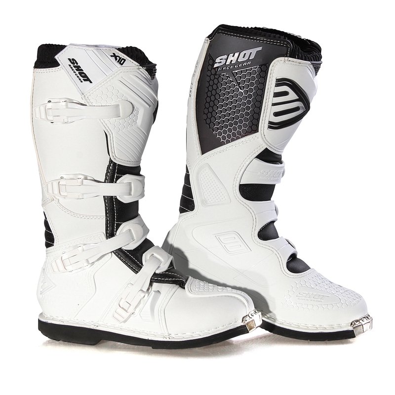 Buty motocyklowe Shot X10 białe wyprzedaż