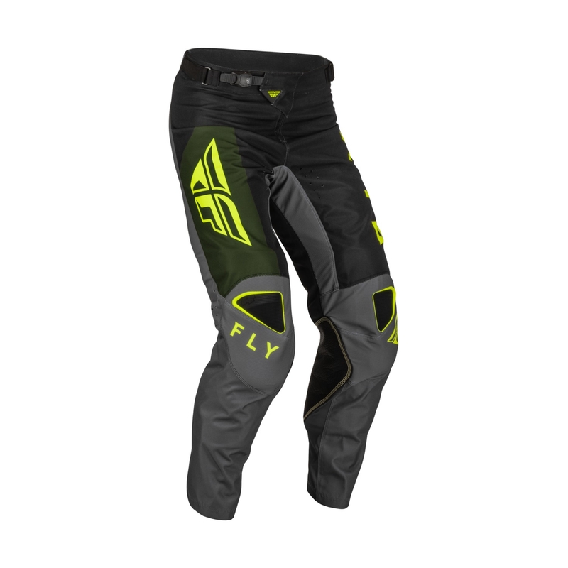 Spodnie motocrossowe FLY Racing Kinetic Jet czarno-zielony hi-vis wyprzedaż
