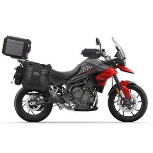 Complete set of SHAD TERRA TR40 adventure saddlebags and SHAD TERRA BLACK aluminium 37L topcase, including mounting kit SHAD TRIUMPH Tiger 900