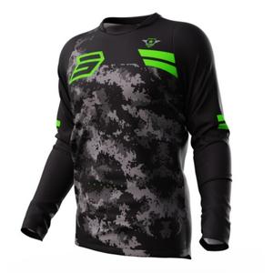 Koszulka motocrossowa Shot Devo Army czarno-szaro-zielona