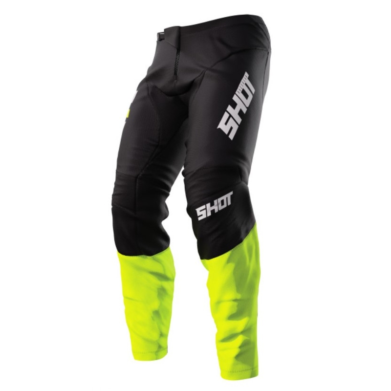 Shot Devo Reflex Motocross Pants czarny-fluo żółty wyprzedaż
