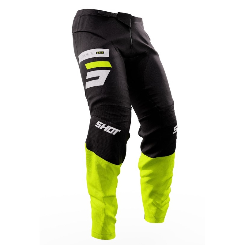 Shot Devo Reflex Motocross Pants czarny-fluo żółty wyprzedaż