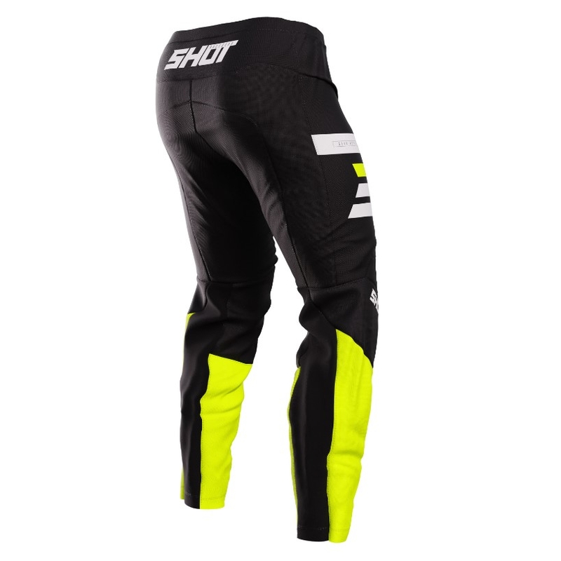 Shot Devo Reflex Motocross Pants czarny-fluo żółty wyprzedaż