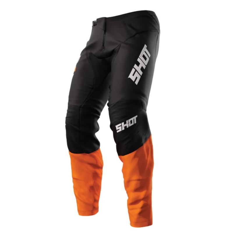 Shot Devo Reflex motocrossowe spodnie czarno-pomarańczowe wyprzedaż