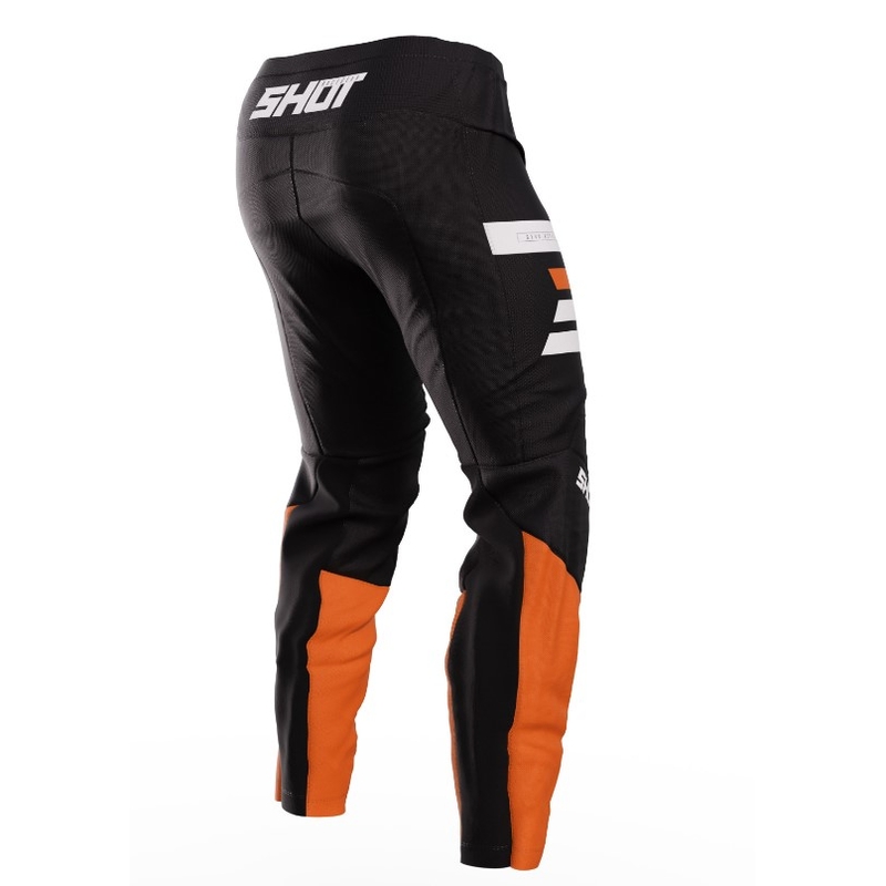 Shot Devo Reflex motocrossowe spodnie czarno-pomarańczowe wyprzedaż