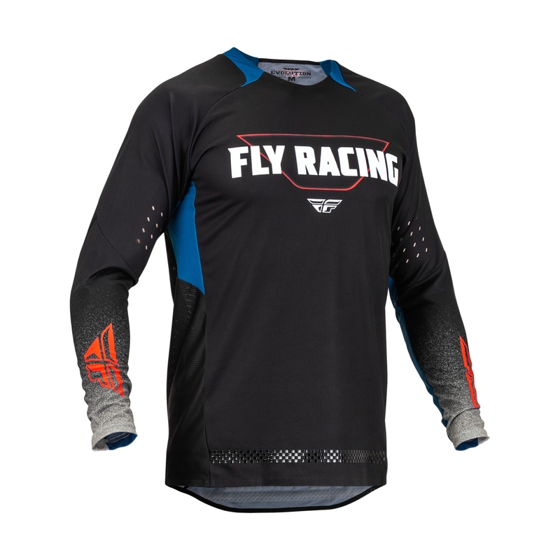 Koszulka motocrossowa FLY Racing Evolution DST. niebiesko-szaro-czarna wyprzedaż
