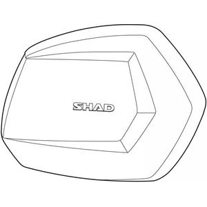 Spare part SC lid SHAD D1B35TRR right ALU