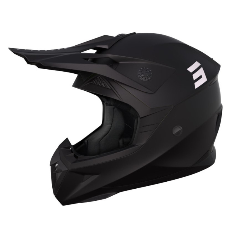 Kask motocrossowy Shot Pulse Kid Solid Czarny Matowy