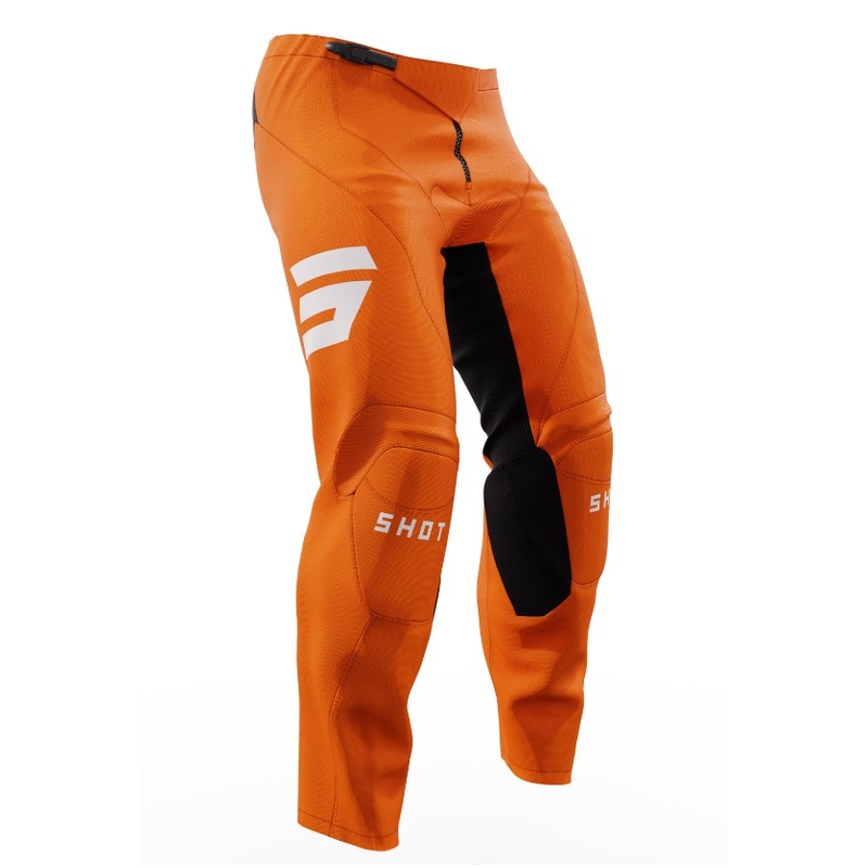 Motokrosové kalhoty Shot Raw Escape černo-oranžové